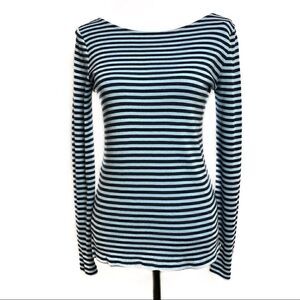 GAP | Blue Stripe T-Shirt Long Sleeve Small